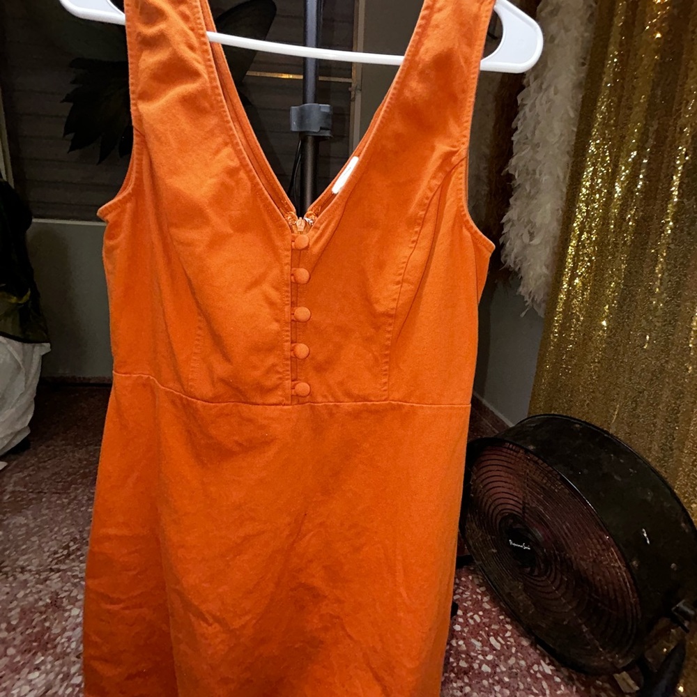 Orange Sleeveless Dress
